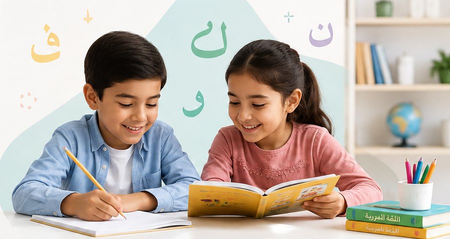 Academy of Arabic Kids — bolalar arab tilidagi kitobni birga oʻqimoqda